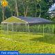 1010f5.5ft Outdoor Dog Playpen Cage Pet Exercise Fence Kennel Roof With Cover