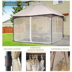 1012FT Softtop Metal Gazebo, Galvanized Steel Outdoor Tent, Suitable for Gardens