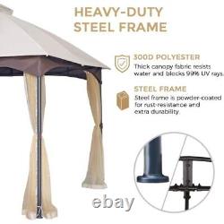 1012FT Softtop Metal Gazebo, Galvanized Steel Outdoor Tent, Suitable for Gardens