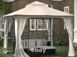 10X10FT Softtop Metal Gazebo Galvanized Steel Outdoor Tent Suitable for Gardens