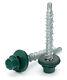 #10 Hex Washer Head Roofing Screws Mech Galv Mini-drillers Forest Green Finish