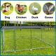 10'x10' Outdoor Pet Dog Run House Kennel Shade Cage Enclosure With Cover & Roof