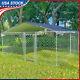 10 X10 Ft Dog Kennel Pet Cage Outdoor Metal Fence Enclosure With Roof & Cover Us