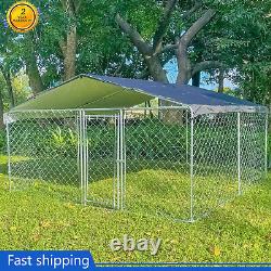 10 x10ft Outdoor Pet Dog Run House Kennel Shade Cage Enclosure with Cover