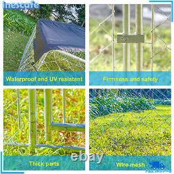 10 x 10 ft Outdoor Dog Kennel Cage Large Pet House Fence Roof Shade Cover