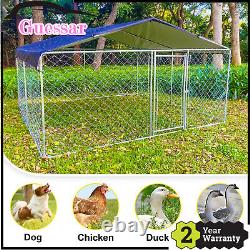 10' x 10' x 6' new Chain Link Dog Kennel Enclosure Waterproof Cover Outdoor USA