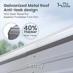 10' x 15' Heavy Duty Galvanized Steel Carport Multi-Use Shelter