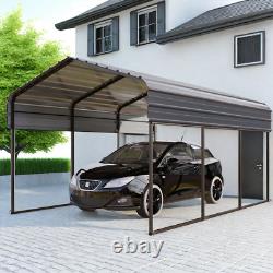 10 x 15ft Outdoor Metal Carport Heavy Duty Gazebo Garage for Cars Boats Shelter