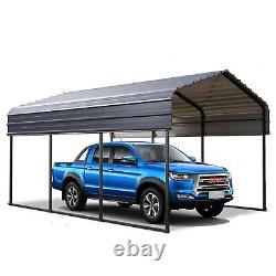 10 x 15ft Outdoor Metal Carport Heavy Duty Gazebo Garage for Cars Boats Shelter