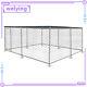 10ft Outdoor Large Dog Kennel Cage Pet Pen Run House Metal Cage Pen With Roof Us
