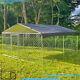 10x10ft Metal Dog Playpen Cage Fence Kennel Outdoor Exercise Playpen With Roof