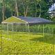 10x10 Ft Dog Kennel Outdoor Pet Playpen Metal Fence Run Cage Lockable With Cover