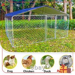 10x10ft Large Dog Kennel Cage Pet Playpen Outdoor Run Exercise House WithCover