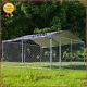 10x10x5.5ft Outdoor Dog Playpen Large Cage Pet Metal Fence Kennel With Cover Roof