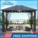 10x12 Hardtop Metal Gazebo Galvanized Steel&polycarbonate Roof Outdoor Tent