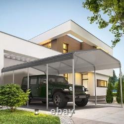 12X20FTHeavy Duty Carport, Carport with Galvanized Steel Roof and 12×20