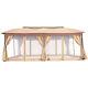 12x20ft Outdoor Metal Patio Gazebo Withdouble-arc Roof Ventiation 01