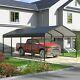 12 X20ft Metal Carport Garage Outdoor Canopy Heavy Duty Shelter Car Shed Storage