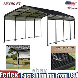 12 x 20 ft Outdoor Carport Heavy Duty Gazebo Garage Car Shelter Shade Multi-Use