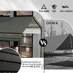 12 x 20 ft Outdoor Carport Heavy Duty Gazebo Garage Car Shelter Shade Multi-Use