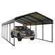 12 X 25 Ft Outdoor Carport Canopy Heavy Duty Metal Carport Car Shelter Shade