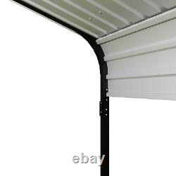 12x20 FT Metal Carport, Heavy Duty Carport Canopy With Galvanized Metal Roof