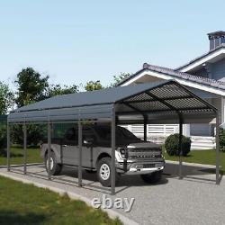 12x20 FT Outdoor Carport Heavy Duty Metal Galvanized Car Shelter Garage Gazebo