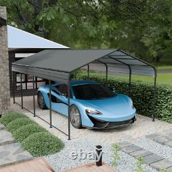 12x20 FT Outdoor Carport Heavy Duty Metal Galvanized Car Shelter Garage Gazebo