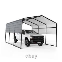 13' x 16' Carport, Metal Carport with Heavy Duty Galvanized Steel Roof &