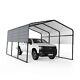 13' X 16' Carport, Metal Carport With Heavy Duty Galvanized Steel Roof &