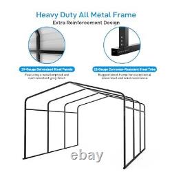 13' x 16' Carport, Metal Carport with Heavy Duty Galvanized Steel Roof &