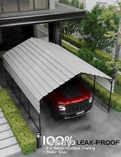 13' x 21' Oversized Steel Heavy Duty Garage Storage Shed Outdoor Tools Carport