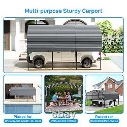 13x16ft Metal Carport Garage Outdoor Canopy Heavy Duty Shelter Car Shed Storage
