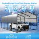 13x20 Ft Garage Storage Shed Galvanized Steel Outdoor Shelter Carport With 10 Legs