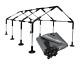 18x30 Canopy Tent Kit 1-3/8 Id Withtarp No Poles/legs Carport Boat Rv Greenhouse