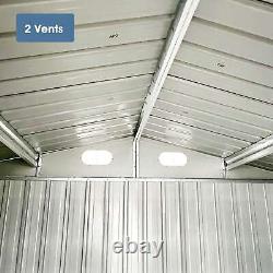 20'x10'ft Heavy Duty Car Garage Galvani Steel Storage Outdoor Prefab Shed Metal