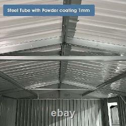 20'x10'ft Heavy Duty Car Garage Galvani Steel Storage Outdoor Prefab Shed Metal