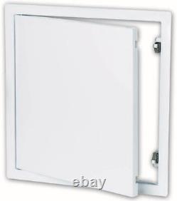 24 x 24 System B2 White Galvanized Steel Access Door with Touch Latches
