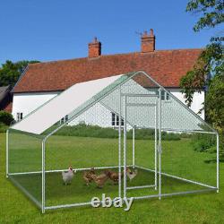 33m Large Chicken Coop Outdoor Walk in Cage Hen Run House Hutch Backyard WithRoof