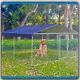 3x3m Large Dog Kennel Crate Withroof Outdoor Pet Exercise Cage Playpen Metal Fence