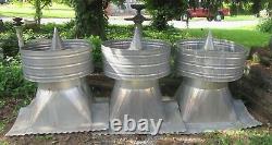 3 Matching Galvanized Metal Barn Building Roof Cupola Vents Amish Crafted