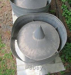 3 Matching Galvanized Metal Barn Building Roof Cupola Vents Amish Crafted