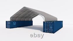 40X40x13 DOUBLE TRUSS SHIPPING CONTAINER ROOF SHELTER CONEX BOX CANOPY OVERSEAS