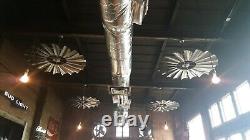 46 Inch Galvanized Silver Windmill Ceiling Fan The Patriot