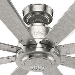 52 Large Room Galvanized Steel Reversible Motor Ceiling Fan Remote Control