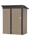 5' X 3' Outdoor Metal Storage Shed Tilted Roof Water And Moisture Iron