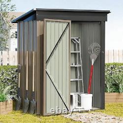 5' X 3' Outdoor Metal Storage Shed Tilted Roof water and moisture Iron