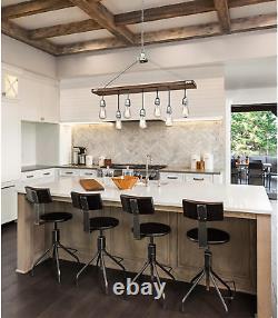 6351500 Elway Seven-Light Indoor, Barnwood Finish with Galvanized Steel Accents