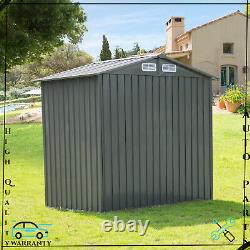 6Ft /7Ft/8Ft Outdoor Storage Shed Large Tool Sheds Heavy Duty Storage House