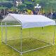 6.56 X 6.56 Ft Metal Outdoor Dog Kennel Pen Cage With Waterproof Shade Cover Roof